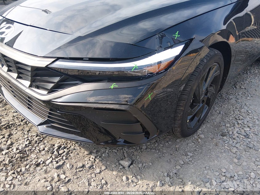 2026 Hyundai Elantra VIN KMHLM4DG8TU230121 IAAI salvage auction — FRONT END, Salvage Title, sold $13,950 on 2026-07-15 (photo 6)