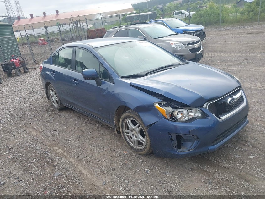 2012 Subaru Impreza VIN JF1GJAC64CG006743 IAAI salvage auction — RIGHT FRONT, Salvage (Pennsylvania), sold $450 on 2026-07-07 (photo 1)