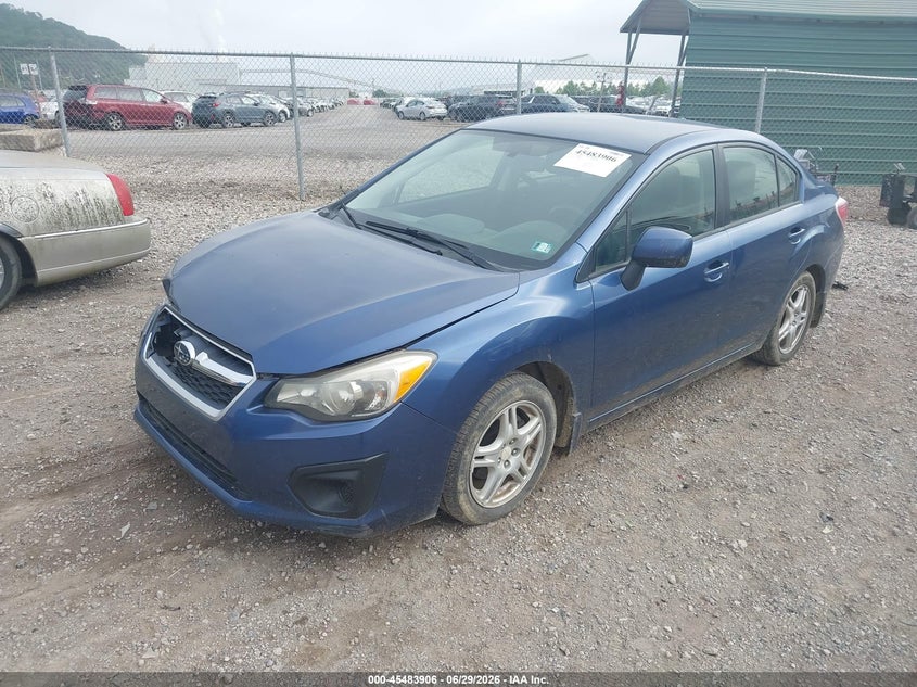 2012 Subaru Impreza VIN JF1GJAC64CG006743 IAAI salvage auction — RIGHT FRONT, Salvage (Pennsylvania), sold $450 on 2026-07-07 (photo 2)