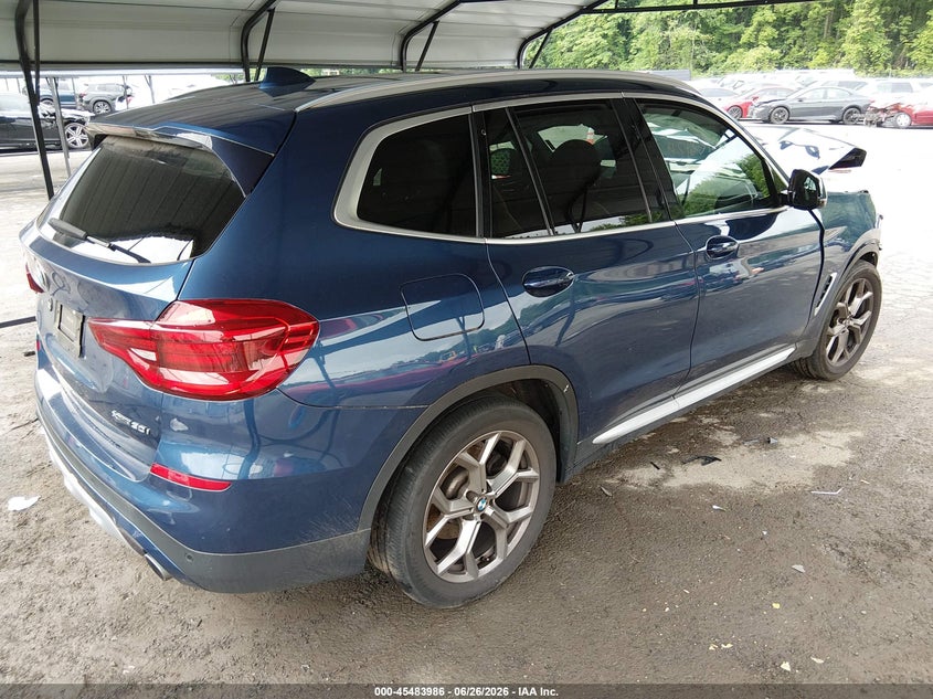 2021 BMW X3 VIN 5UXTY5C05M9G03690 IAAI salvage auction — FRONT END, Salvage (Connecticut), sold $7,200 on 2026-07-10 (photo 4)