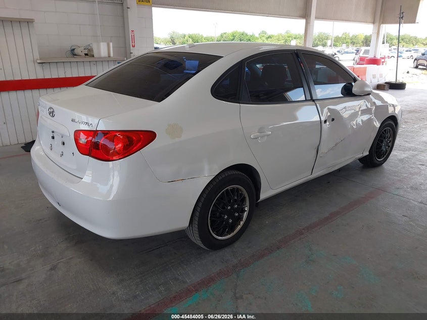 2007 Hyundai Elantra VIN KMHDU46D77U171883 IAAI salvage auction — RIGHT SIDE, Rebuildable (Florida), sold $475 on 2026-07-29 (photo 4)
