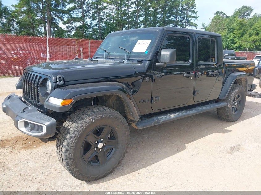 2023 Jeep Gladiator VIN 1C6HJTAG0PL522009 IAAI salvage auction — FRESH WATER, Junk (Oklahoma), sold $8,900 on 2026-07-30 (photo 2)