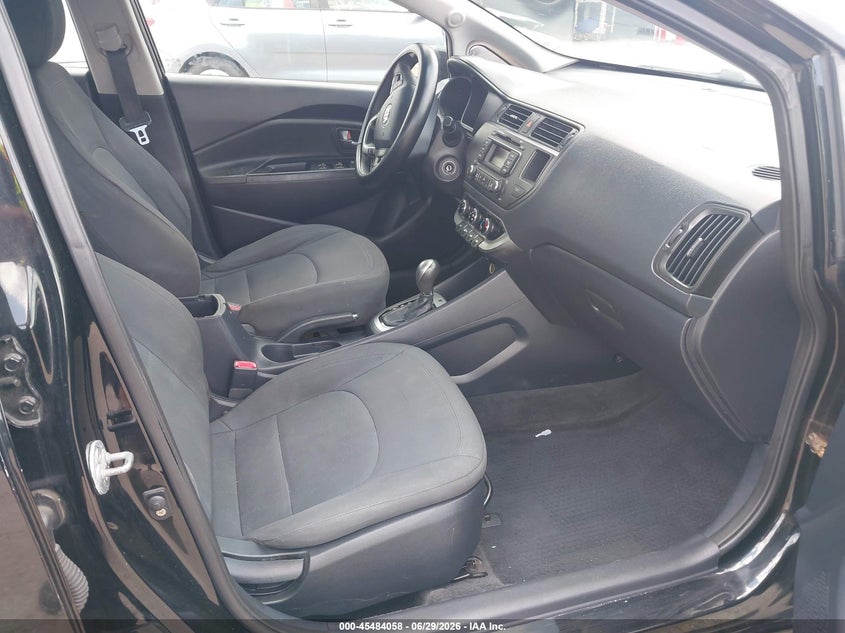 2013 Kia Rio VIN KNADN4A34D6193496 IAAI salvage auction — LEFT REAR, Salvage Title, sold $250 on 2026-07-17 (photo 5)