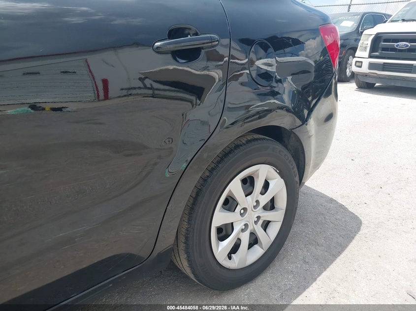 2013 Kia Rio VIN KNADN4A34D6193496 IAAI salvage auction — LEFT REAR, Salvage Title, sold $250 on 2026-07-17 (photo 6)