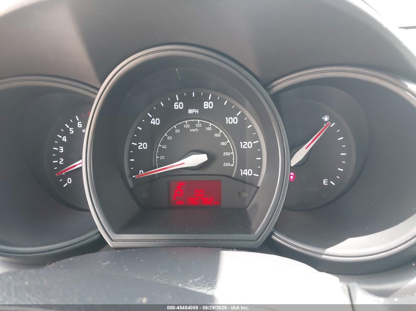 2013 Kia Rio VIN KNADN4A34D6193496 IAAI salvage auction — LEFT REAR, Salvage Title, sold $250 on 2026-07-17 (photo 7)