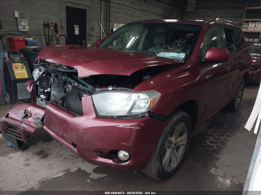 2008 Toyota Highlander VIN JTEES43AX82083525 IAAI salvage auction — FRONT END, Mv-907A (New York), sold $900 on 2026-07-17 (photo 2)