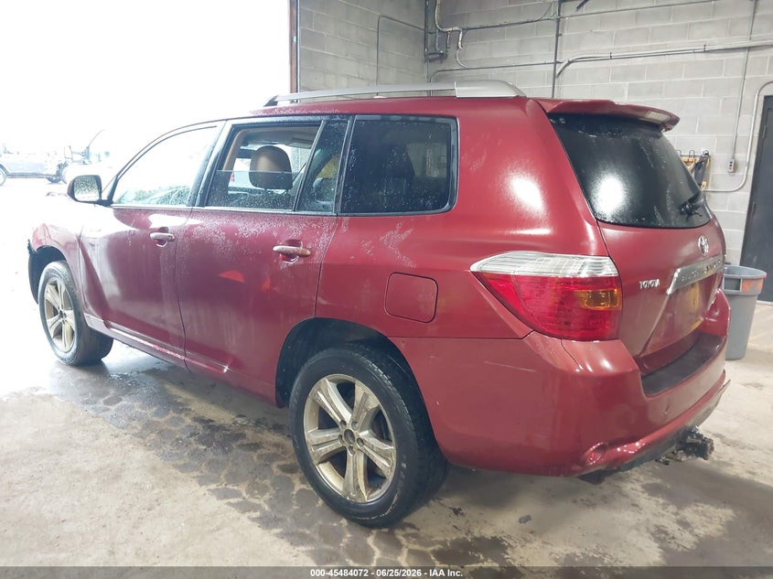 2008 Toyota Highlander VIN JTEES43AX82083525 IAAI salvage auction — FRONT END, Mv-907A (New York), sold $900 on 2026-07-17 (photo 3)