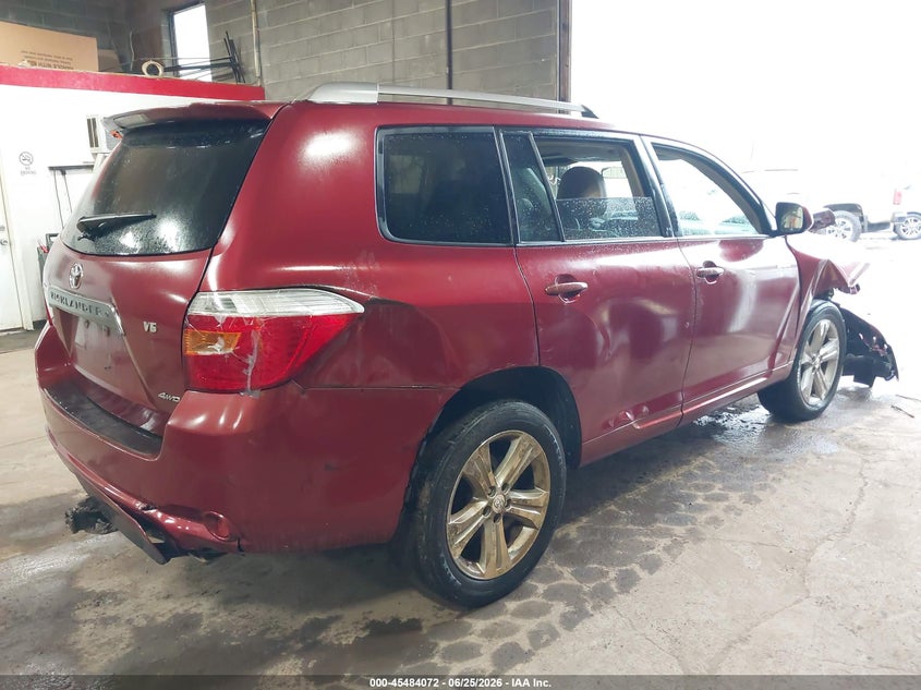 2008 Toyota Highlander VIN JTEES43AX82083525 IAAI salvage auction — FRONT END, Mv-907A (New York), sold $900 on 2026-07-17 (photo 4)