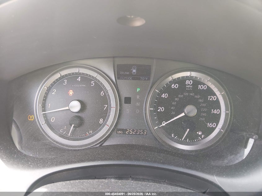 2008 Lexus ES VIN JTHBJ46G682255073 IAAI salvage auction — NORMAL WEAR, Clear - Dealer Only (California), sold $650 on 2026-07-29 (photo 7)