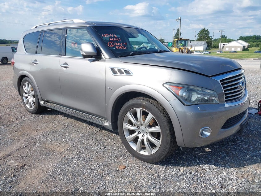 2014 Infiniti Qx80 VIN JN8AZ2NC4E9351607 IAAI salvage auction — NORMAL WEAR, Clear (California), sold $1,000 on 2026-07-22 (photo 1)
