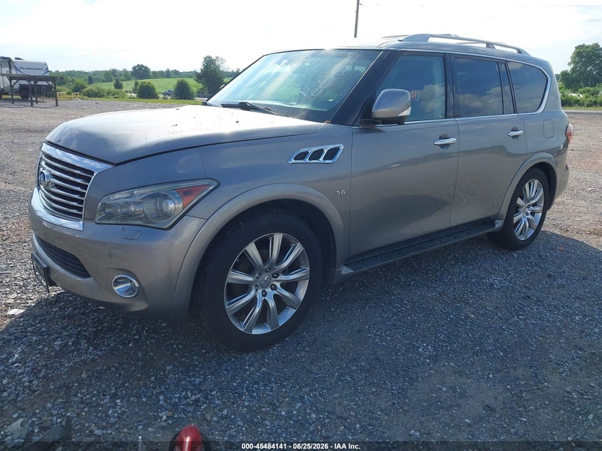 2014 Infiniti Qx80 VIN JN8AZ2NC4E9351607 IAAI salvage auction — NORMAL WEAR, Clear (California), sold $1,000 on 2026-07-22 (photo 2)
