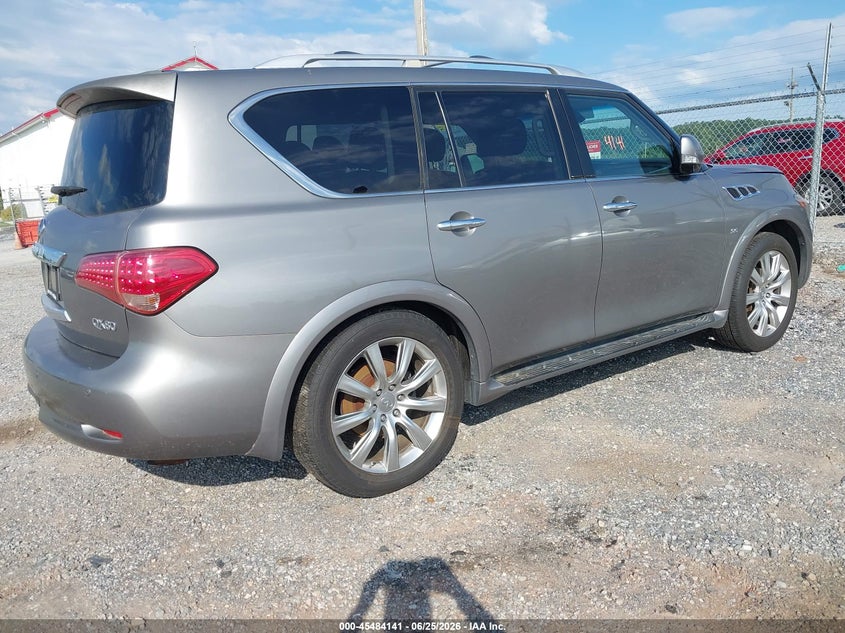 2014 Infiniti Qx80 VIN JN8AZ2NC4E9351607 IAAI salvage auction — NORMAL WEAR, Clear (California), sold $1,000 on 2026-07-22 (photo 4)