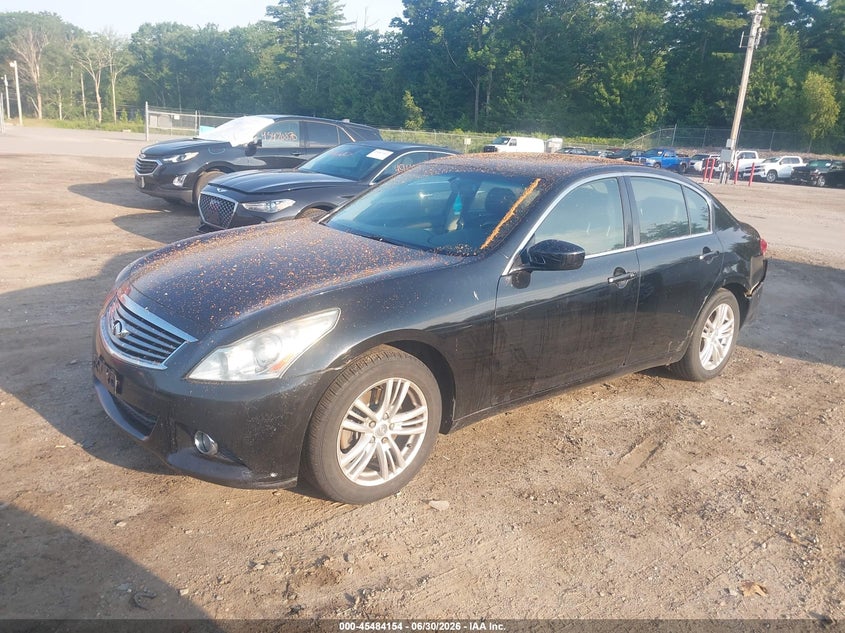 2012 Infiniti G VIN JN1CV6AR4CM677017 IAAI salvage auction — REAR END, Salvage Title, sold $1,250 on 2026-07-08 (photo 2)