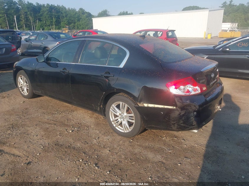 2012 Infiniti G VIN JN1CV6AR4CM677017 IAAI salvage auction — REAR END, Salvage Title, sold $1,250 on 2026-07-08 (photo 3)