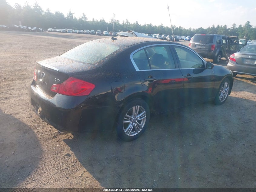 2012 Infiniti G VIN JN1CV6AR4CM677017 IAAI salvage auction — REAR END, Salvage Title, sold $1,250 on 2026-07-08 (photo 4)