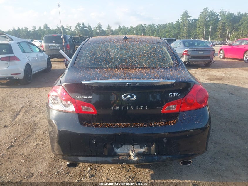2012 Infiniti G VIN JN1CV6AR4CM677017 IAAI salvage auction — REAR END, Salvage Title, sold $1,250 on 2026-07-08 (photo 6)