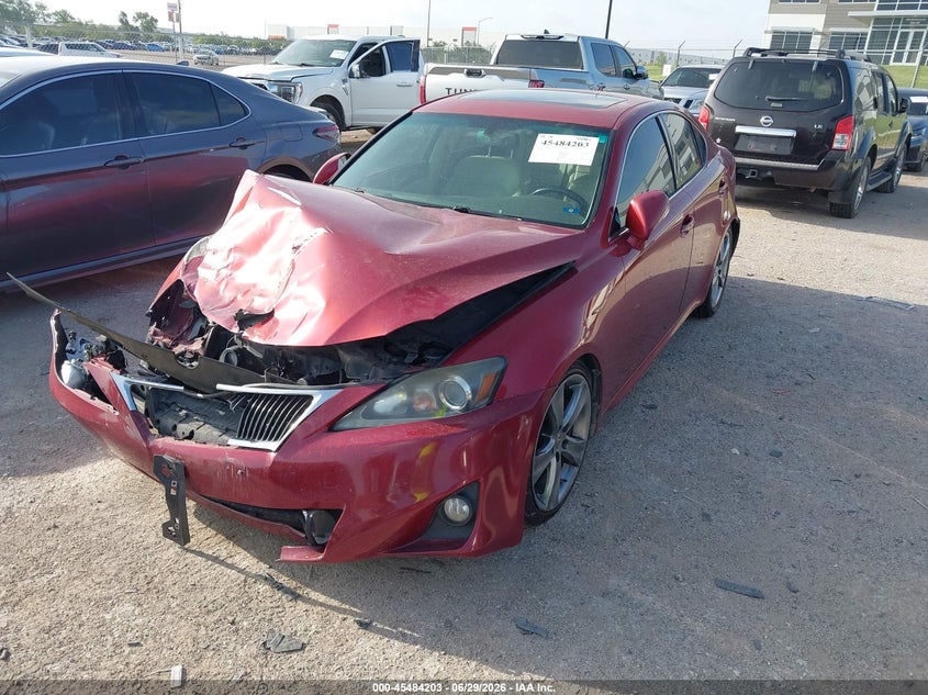2012 Lexus Is VIN JTHBF5C21C5183013 IAAI salvage auction — NORMAL WEAR, Clear (California), sold $700 on 2026-07-28 (photo 2)