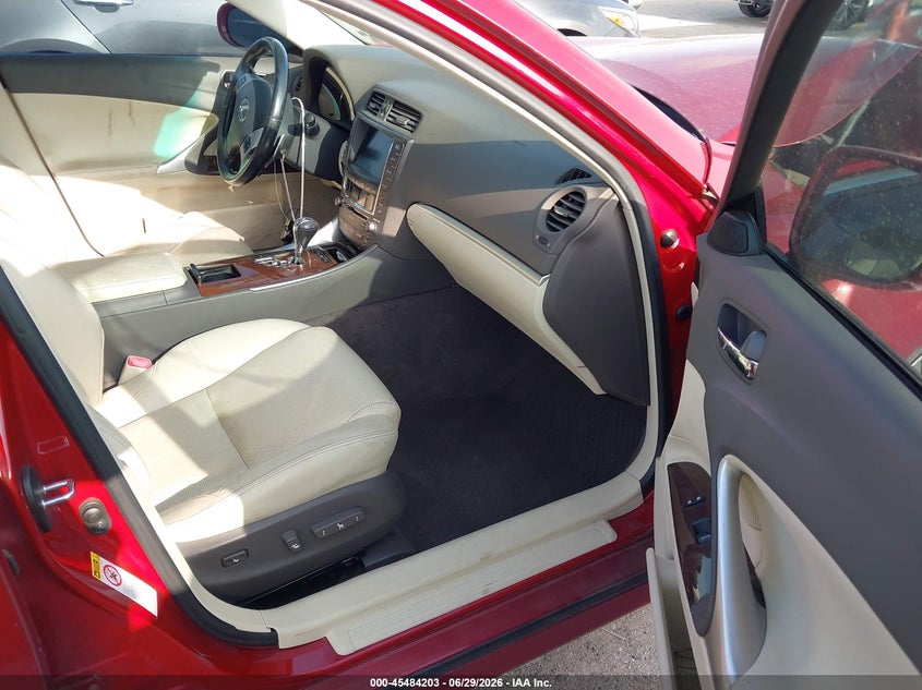2012 Lexus Is VIN JTHBF5C21C5183013 IAAI salvage auction — NORMAL WEAR, Clear (California), sold $700 on 2026-07-28 (photo 5)