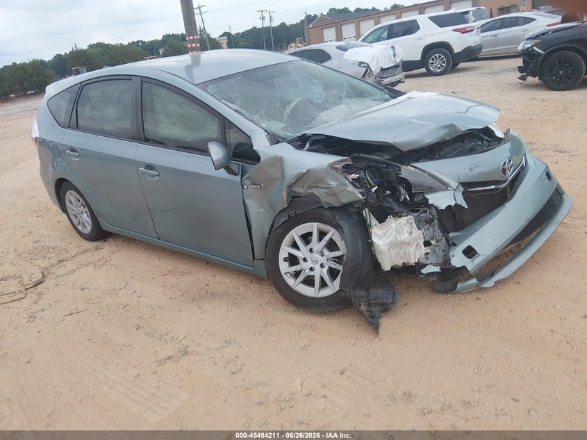 2013 Toyota Prius v VIN JTDZN3EUXD3273747 IAAI salvage auction — RIGHT FRONT, Salvage (North Carolina), sold $25 on 2026-07-27 (photo 1)