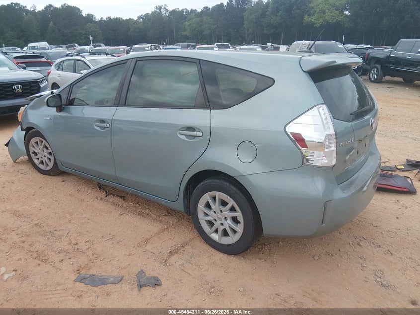 2013 Toyota Prius v VIN JTDZN3EUXD3273747 IAAI salvage auction — RIGHT FRONT, Salvage (North Carolina), sold $25 on 2026-07-27 (photo 3)