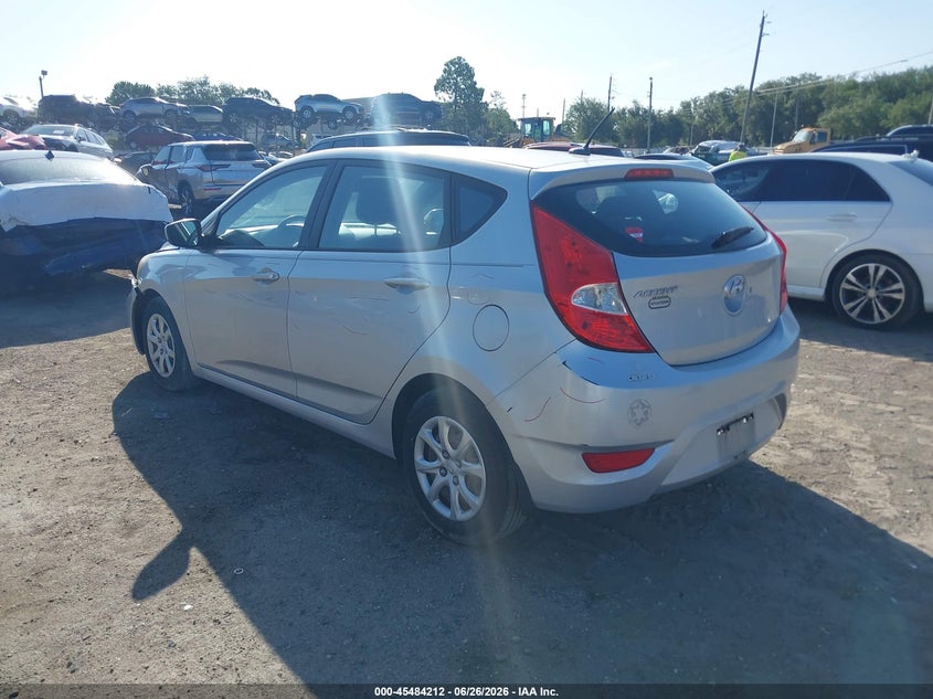 2013 Hyundai Accent VIN KMHCT5AE3DU093621 IAAI salvage auction — FRONT END, Rebuildable (Florida), sold $875 on 2026-07-28 (photo 3)