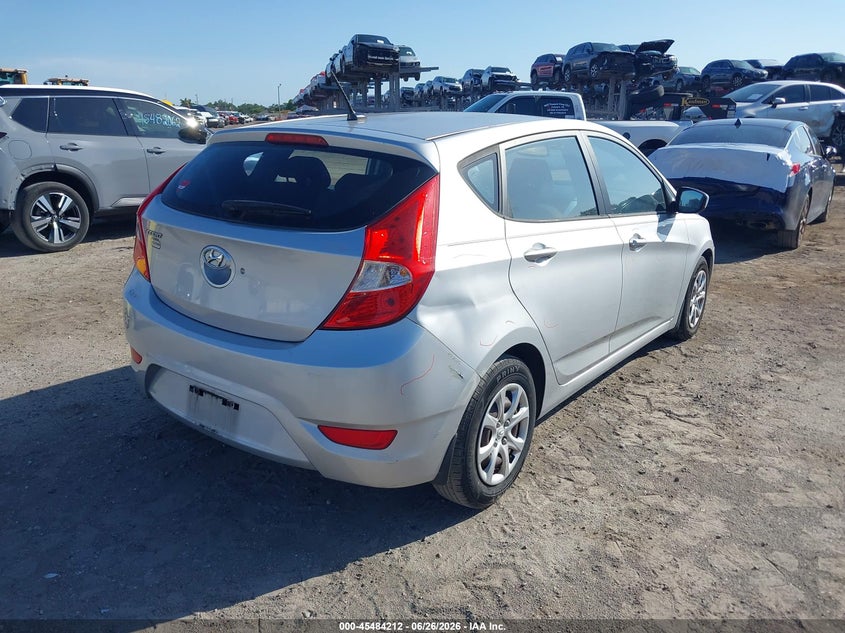 2013 Hyundai Accent VIN KMHCT5AE3DU093621 IAAI salvage auction — FRONT END, Rebuildable (Florida), sold $875 on 2026-07-28 (photo 4)