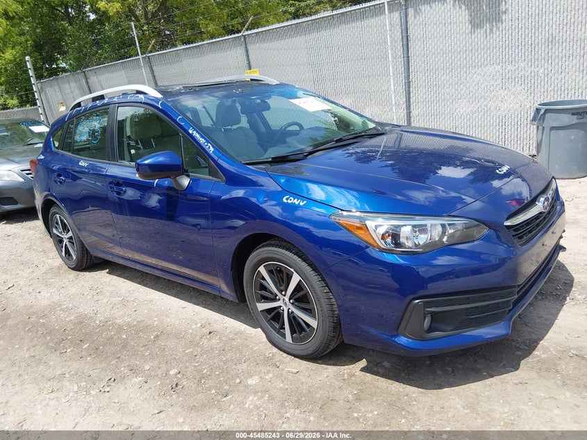 2022 Subaru Impreza VIN 4S3GTAD64N3720787 IAAI salvage auction — HAIL, Salvage Title, sold $8,850 on 2026-07-15 (photo 1)