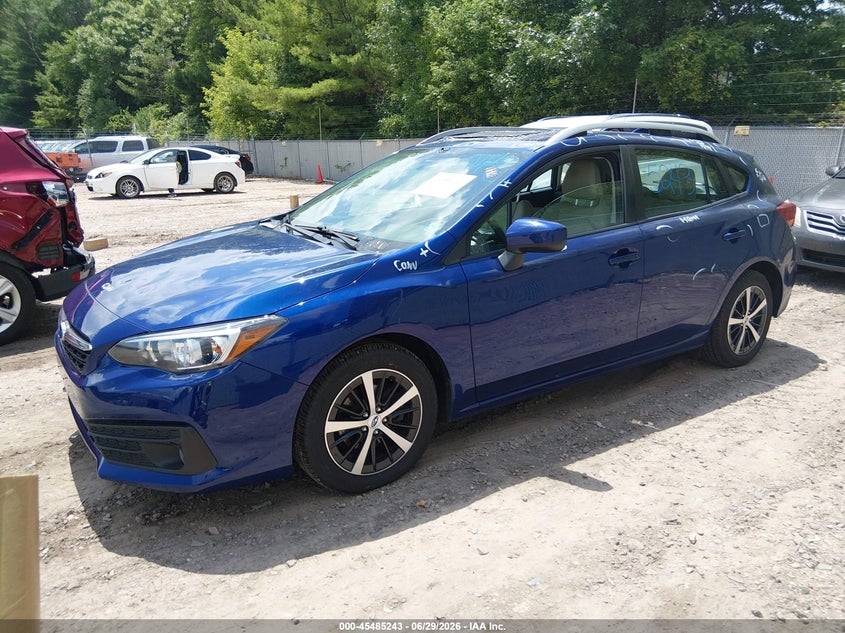 2022 Subaru Impreza VIN 4S3GTAD64N3720787 IAAI salvage auction — HAIL, Salvage Title, sold $8,850 on 2026-07-15 (photo 2)