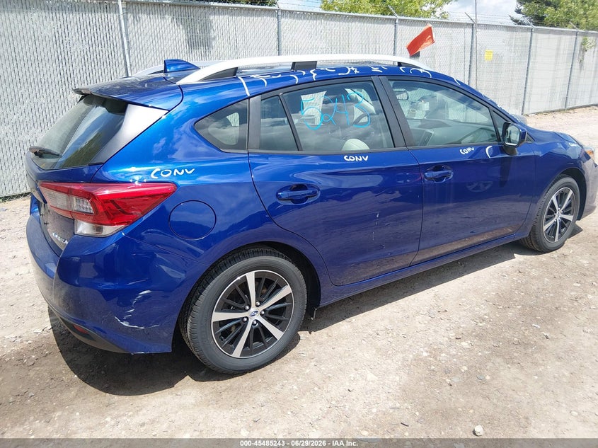 2022 Subaru Impreza VIN 4S3GTAD64N3720787 IAAI salvage auction — HAIL, Salvage Title, sold $8,850 on 2026-07-15 (photo 4)