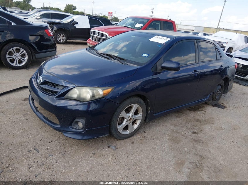 2013 Toyota Corolla VIN 5YFBU4EE7DP102562 IAAI salvage auction — RIGHT FRONT, Salvage (Texas), sold $1,700 on 2026-07-29 (photo 2)