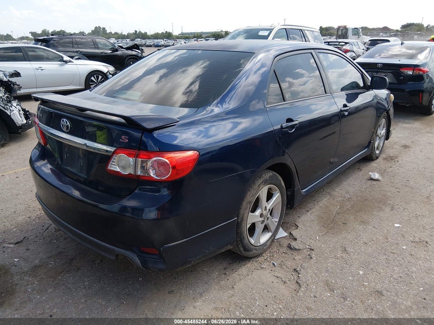 2013 Toyota Corolla VIN 5YFBU4EE7DP102562 IAAI salvage auction — RIGHT FRONT, Salvage (Texas), sold $1,700 on 2026-07-29 (photo 4)