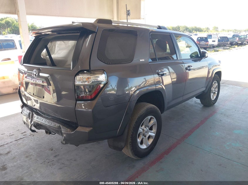2022 Toyota 4runner VIN JTEEU5JR6N5252572 IAAI salvage auction — ROLLOVER, Rebuildable (Florida), sold $6,500 on 2026-07-29 (photo 4)