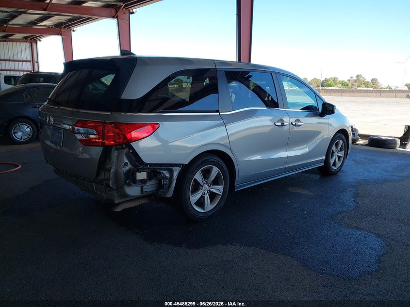 2018 Honda Odyssey VIN 5FNRL6H74JB072082 IAAI salvage auction — REAR END, Salvage (California), sold $5,500 on 2026-07-09 (photo 4)