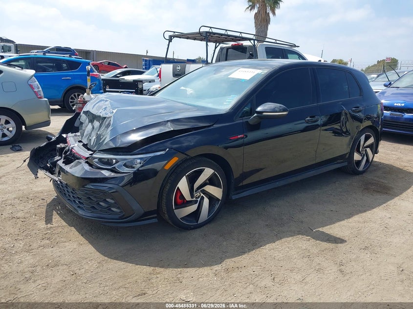 2022 Volkswagen Golf gti VIN WVW287CD1NW216842 IAAI salvage auction — FRONT END, Salvage Title, sold $25 on 2026-07-29 (photo 2)