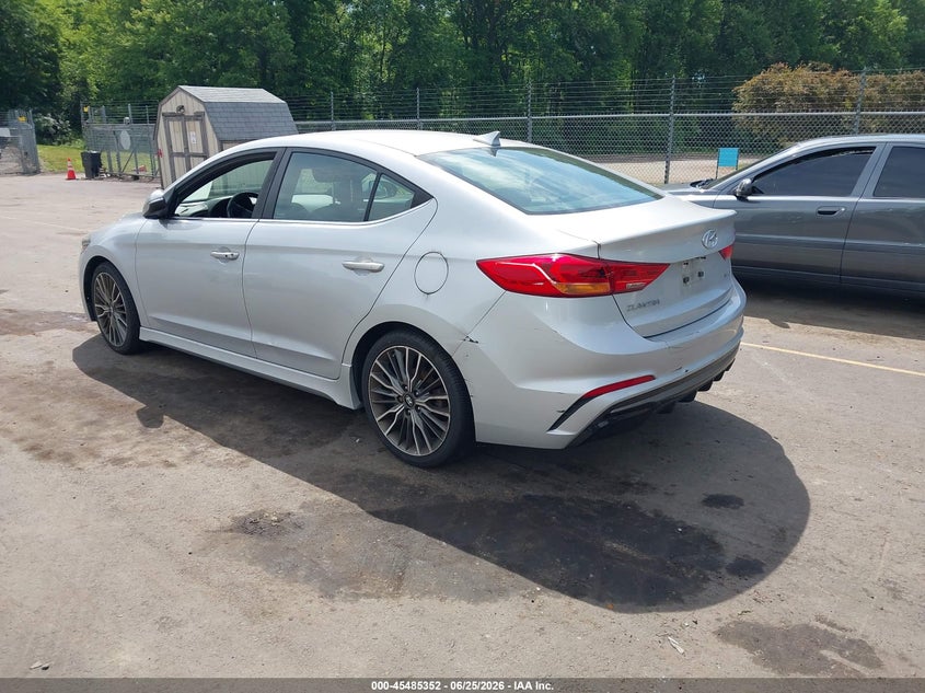 2017 Hyundai Elantra VIN KMHD04LB7HU363577 IAAI salvage auction — NORMAL WEAR, Clear (Connecticut), sold $1,450 on 2026-07-09 (photo 3)