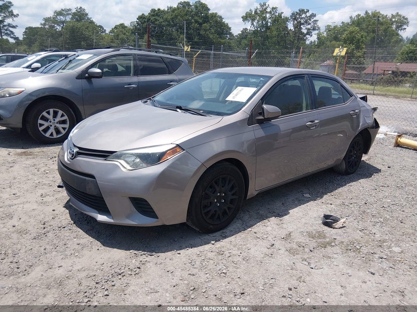 2014 Toyota Corolla VIN 5YFBURHE3EP100530 IAAI salvage auction — REAR END, Salvage (South Carolina), sold $1,550 on 2026-08-02 (photo 2)