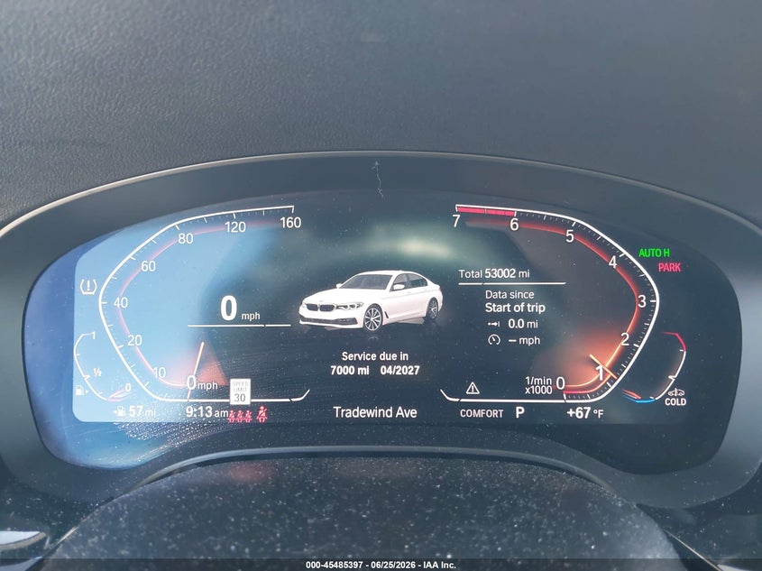 2020 BMW 5er VIN WBAJR3C03LCE48100 IAAI salvage auction — FRONT END, Salvage (California), sold $11,000 on 2026-07-29 (photo 7)