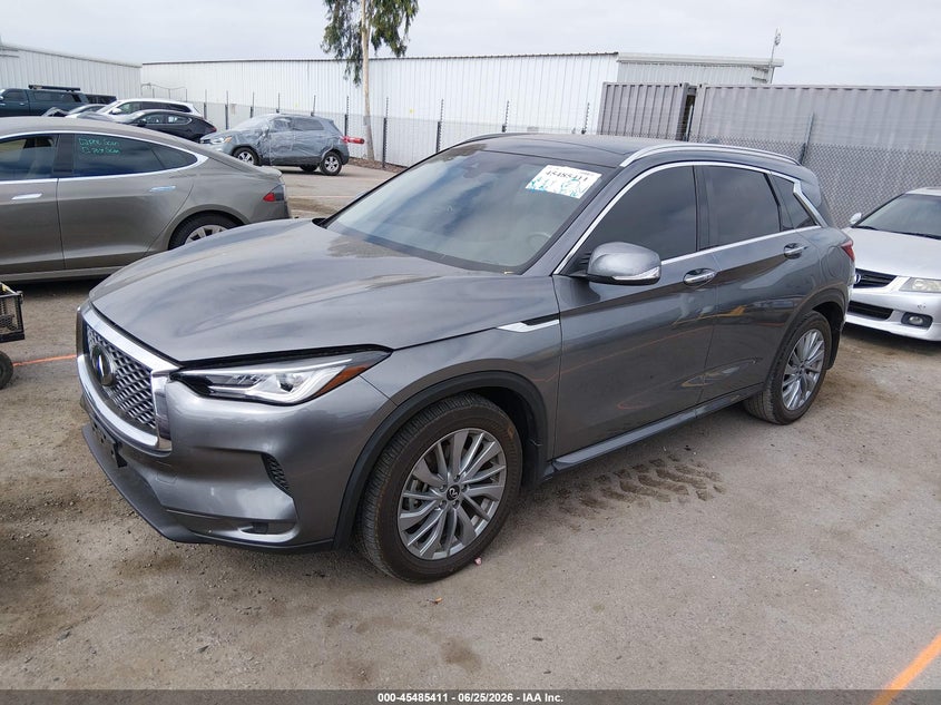 2023 Infiniti Qx50 VIN 3PCAJ5BA6PF119929 IAAI salvage auction — RIGHT SIDE, Salvage Title, sold $9,250 on 2026-08-17 (photo 2)