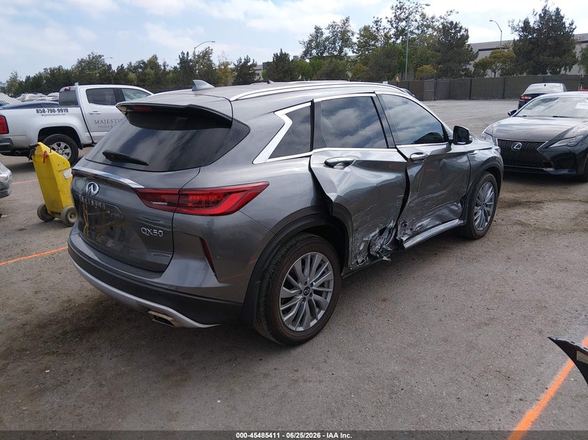 2023 Infiniti Qx50 VIN 3PCAJ5BA6PF119929 IAAI salvage auction — RIGHT SIDE, Salvage Title, sold $9,250 on 2026-08-17 (photo 4)