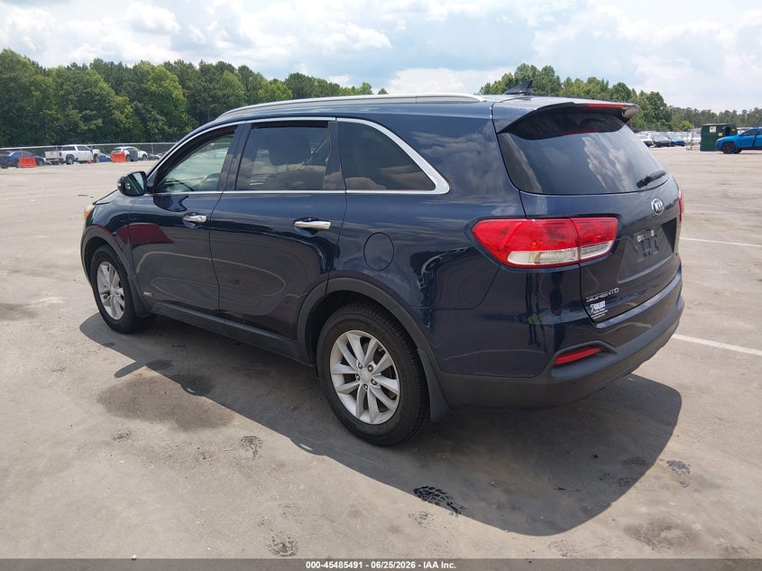 2017 Kia Sorento VIN 5XYPGDA39HG199128 IAAI salvage auction — RIGHT REAR, Salvage (North Carolina), sold $1,800 on 2026-07-29 (photo 3)