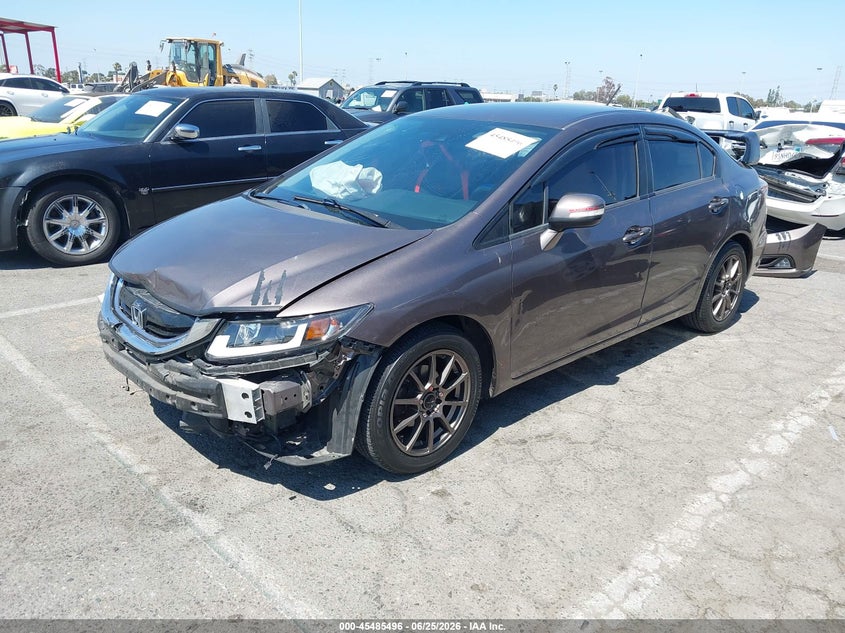 2013 Honda Civic VIN 19XFB4F2XDE004154 IAAI salvage auction — FRONT END, Salvage (California), sold $1,200 on 2026-07-09 (photo 2)