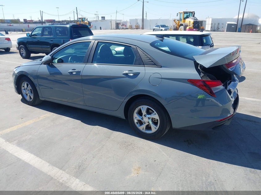 2022 Hyundai Elantra VIN KMHLL4AGXNU314970 IAAI salvage auction — REAR END, Salvage (California), sold $6,400 on 2026-07-08 (photo 3)