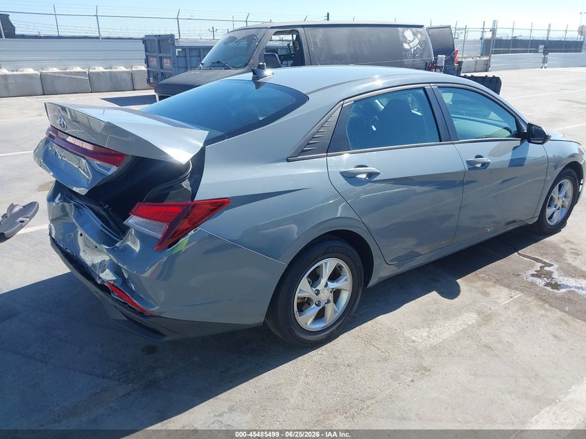 2022 Hyundai Elantra VIN KMHLL4AGXNU314970 IAAI salvage auction — REAR END, Salvage (California), sold $6,400 on 2026-07-08 (photo 4)