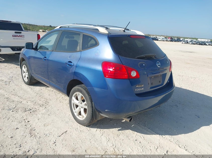 2008 Nissan Rogue VIN JN8AS58T08W022216 IAAI salvage auction — NORMAL WEAR, Original (Texas), sold $725 on 2026-07-16 (photo 3)