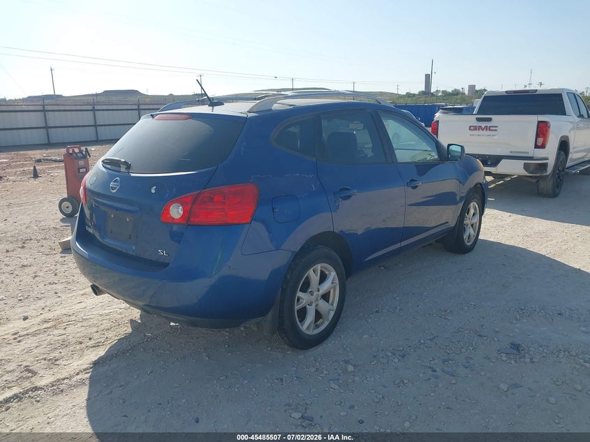 2008 Nissan Rogue VIN JN8AS58T08W022216 IAAI salvage auction — NORMAL WEAR, Original (Texas), sold $725 on 2026-07-16 (photo 4)