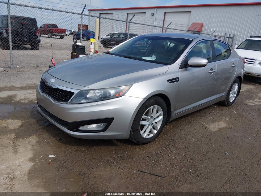 2013 Kia Optima VIN KNAGM4A7XD5385269 IAAI salvage auction — HAIL, Salvage (Kansas), sold $2,250 on 2026-07-31 (photo 2)