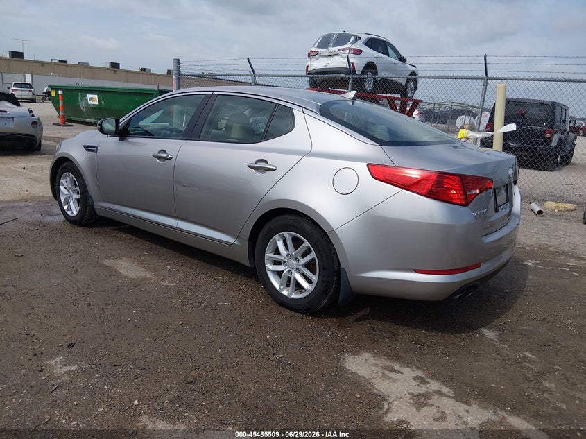 2013 Kia Optima VIN KNAGM4A7XD5385269 IAAI salvage auction — HAIL, Salvage (Kansas), sold $2,250 on 2026-07-31 (photo 3)