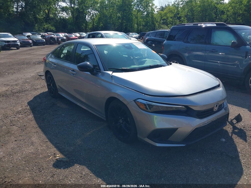 2023 Honda Civic VIN 2HGFE2F50PH531698 IAAI salvage auction — FRONT END, Salvage Title, sold $6,200 on 2026-08-08 (photo 1)