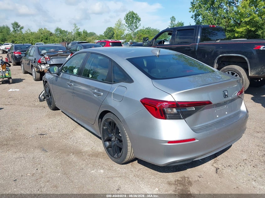 2023 Honda Civic VIN 2HGFE2F50PH531698 IAAI salvage auction — FRONT END, Salvage Title, sold $6,200 on 2026-08-08 (photo 3)