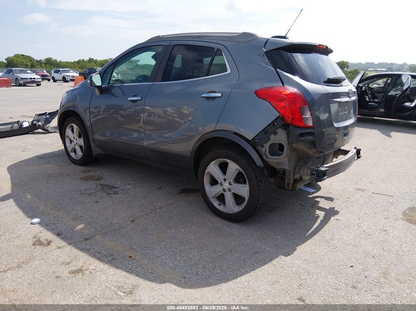 2015 Buick Encore VIN KL4CJFSB0FB044826 IAAI salvage auction — REAR END, Salvage Title, sold $25 on 2026-07-30 (photo 3)